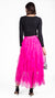 Fuchsia Tulle Long Skirt